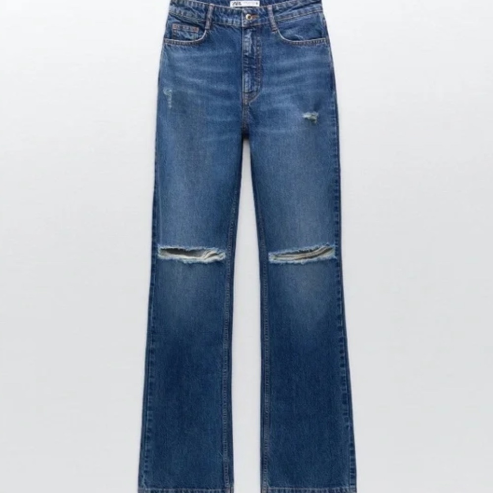 Dark Blue Ripped Jeans